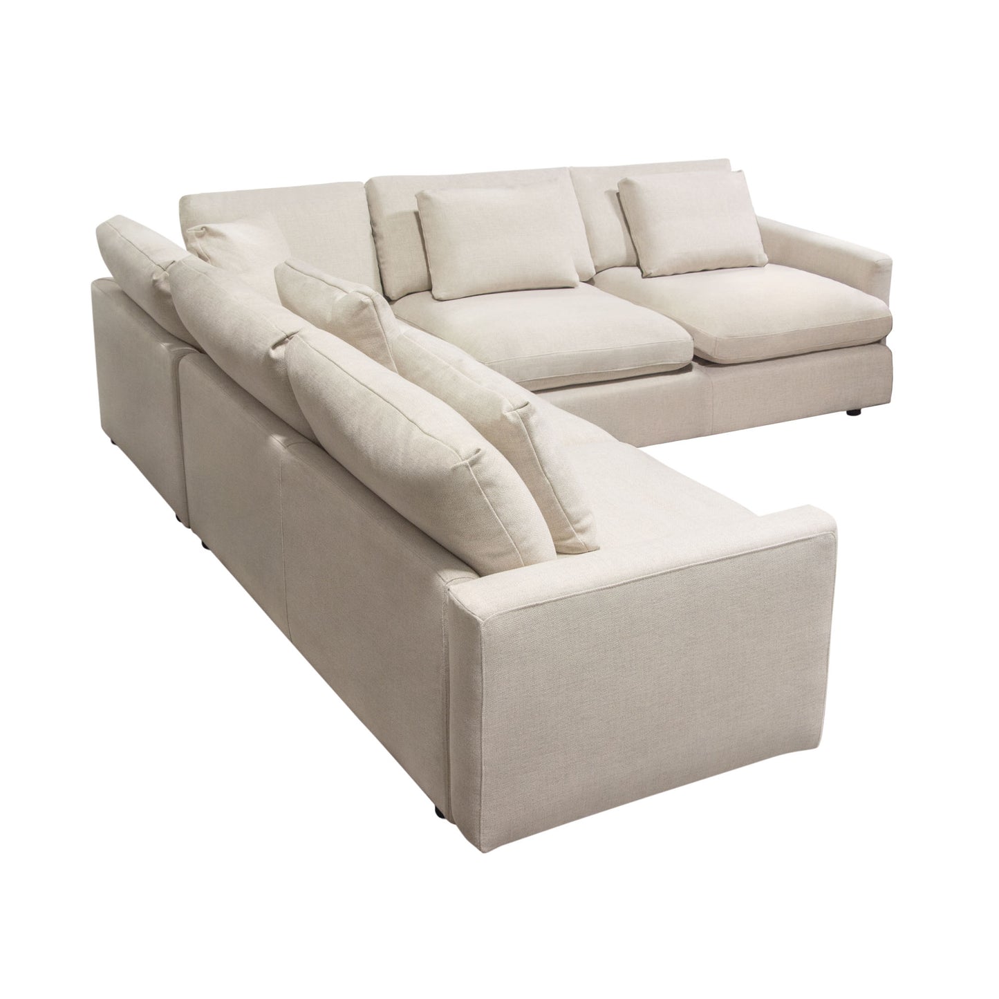 Diamond Sofa Arcadia 3PC Corner Sectional w/ Feather Down Seating